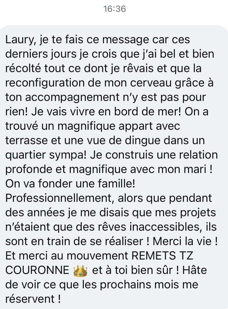 Témoignage d'une participante 1