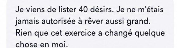 Témoignage d'une participante du challenge 5