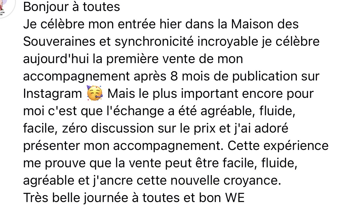 Témoignage d'une participante 9