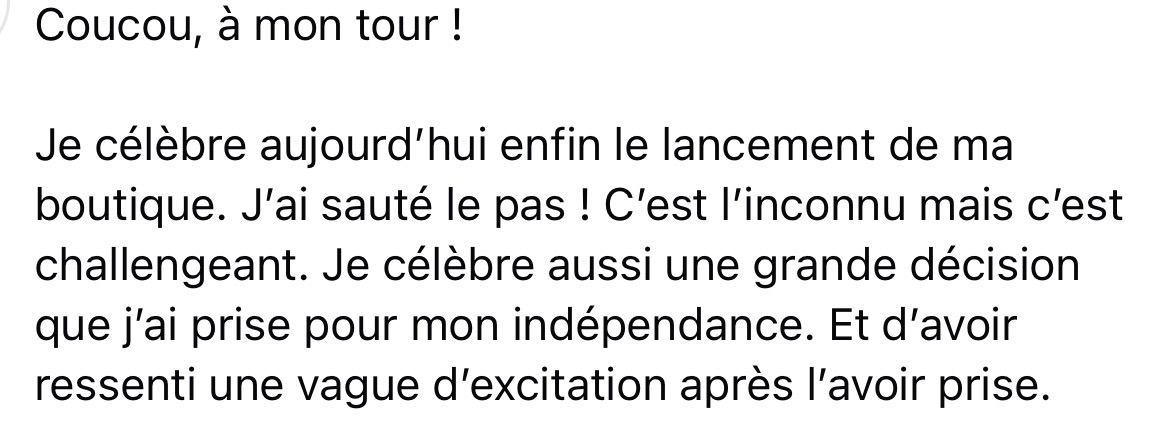 Témoignage d'une participante 7