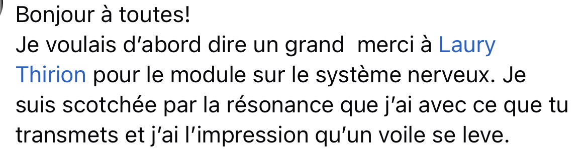 Témoignage d'une participante 10