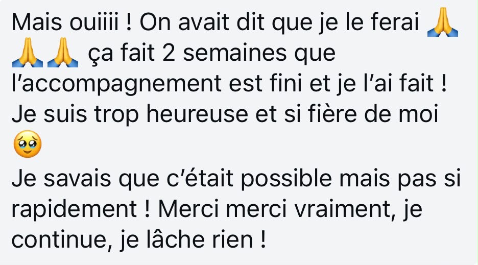 Témoignage d'une participante 3